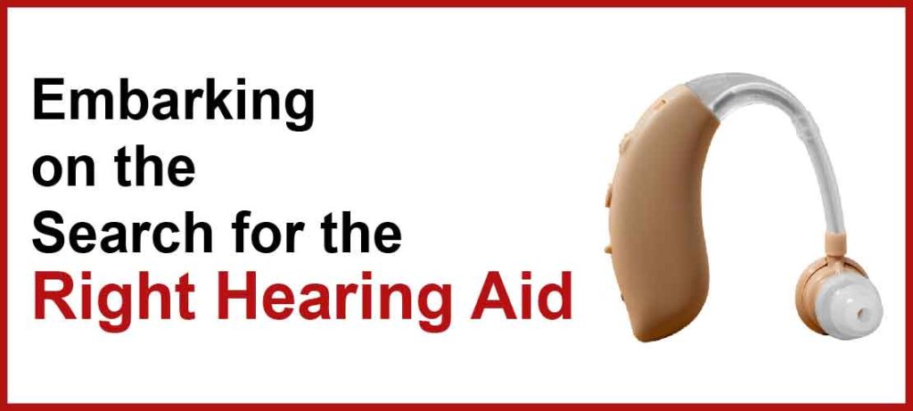 Choosing the right hearing Aid